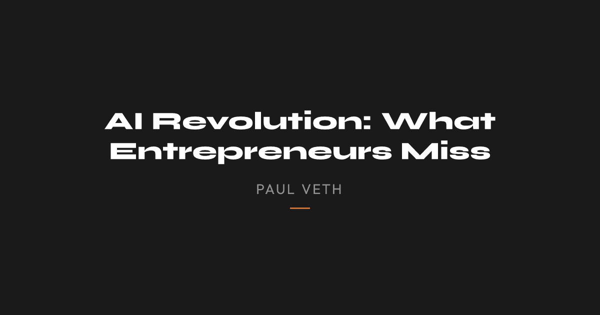 What AI Changes Are Entrepreneurs Missing?