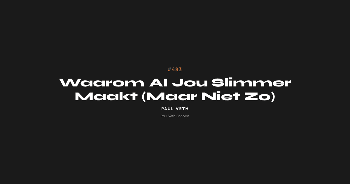 Waarom AI Jou Slimmer Maakt (Maar Niet Zo)