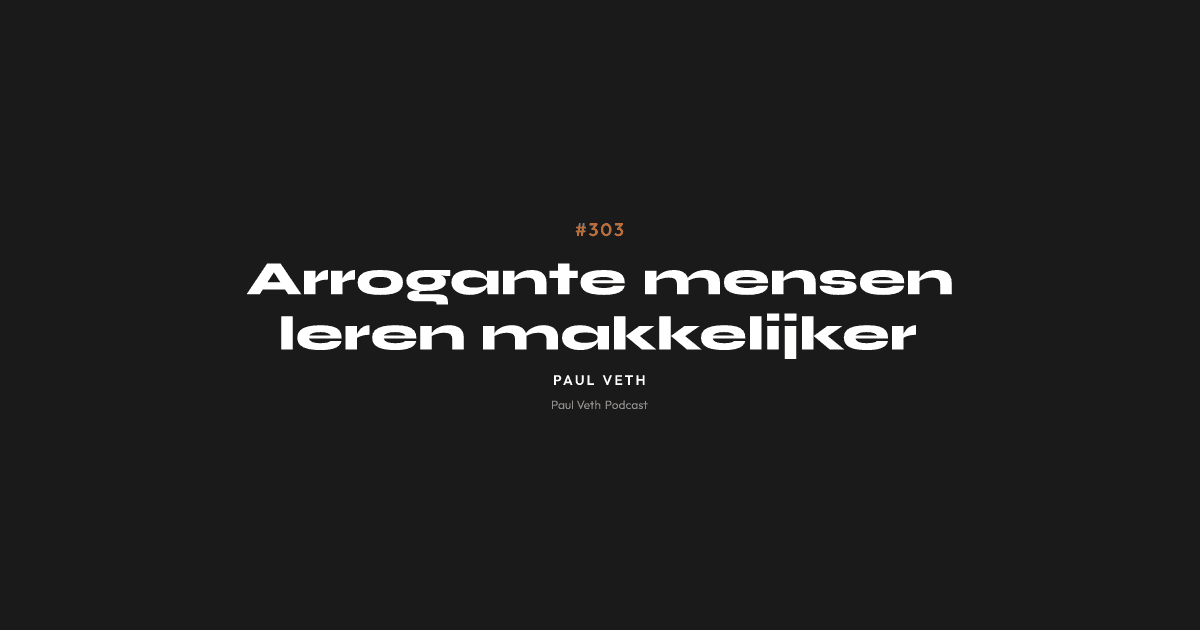 Arrogante mensen leren makkelijker