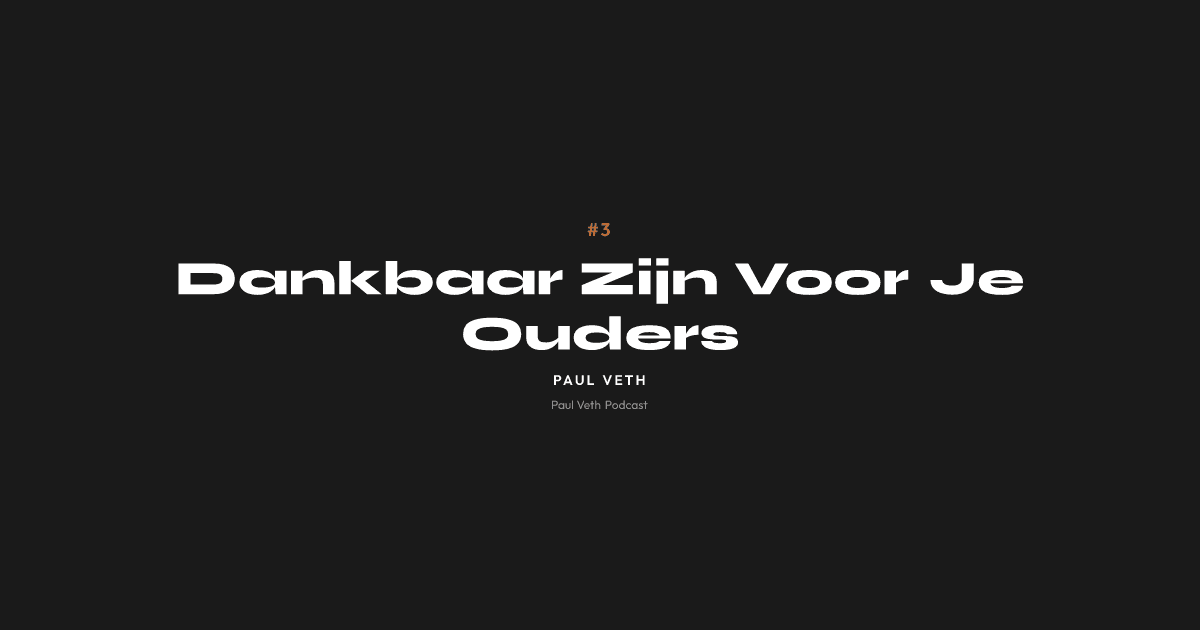 Dankbaar Zijn Voor Je Ouders