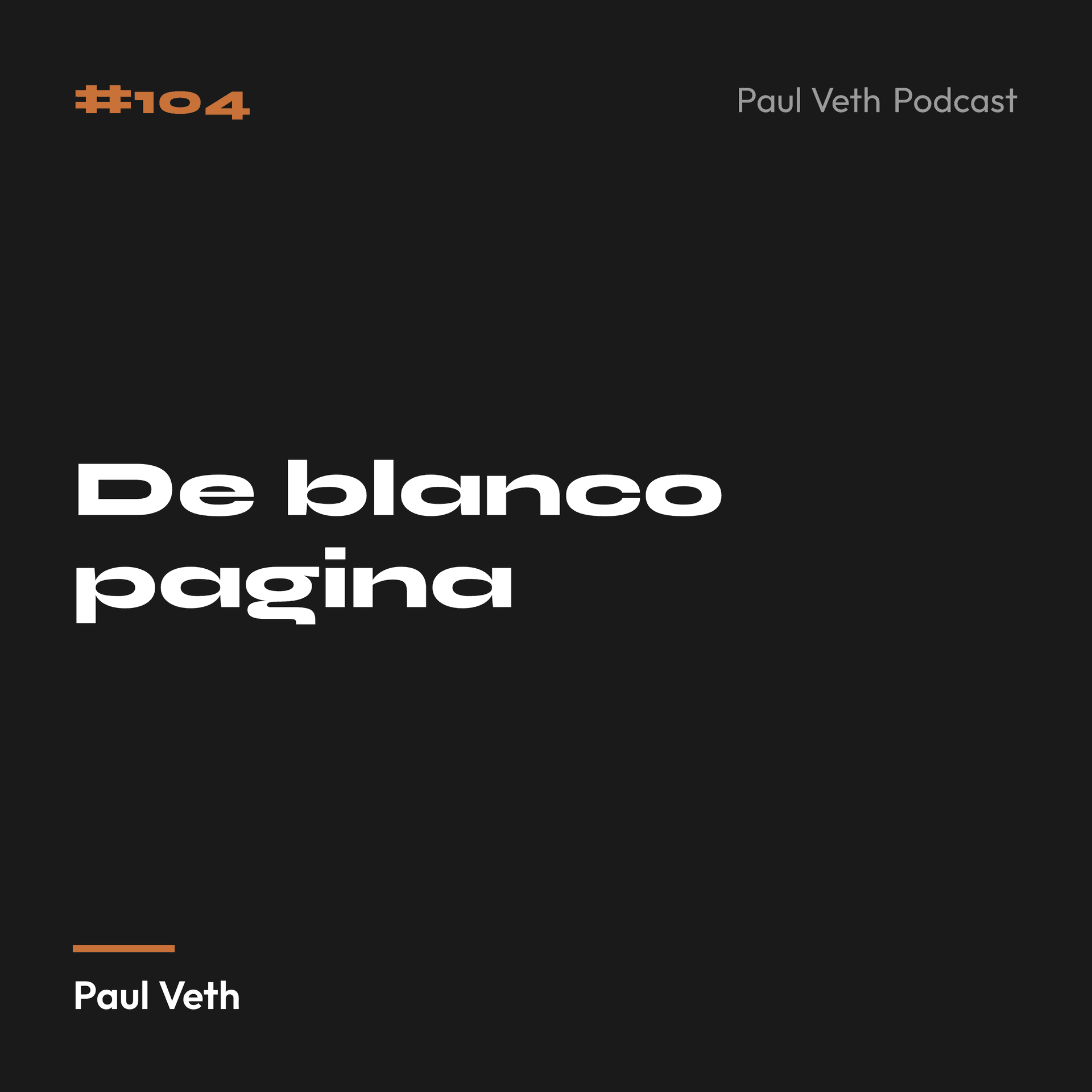 De blanco pagina