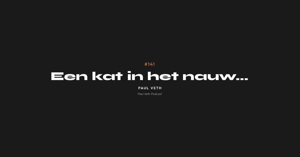 Een kat in het nauw...