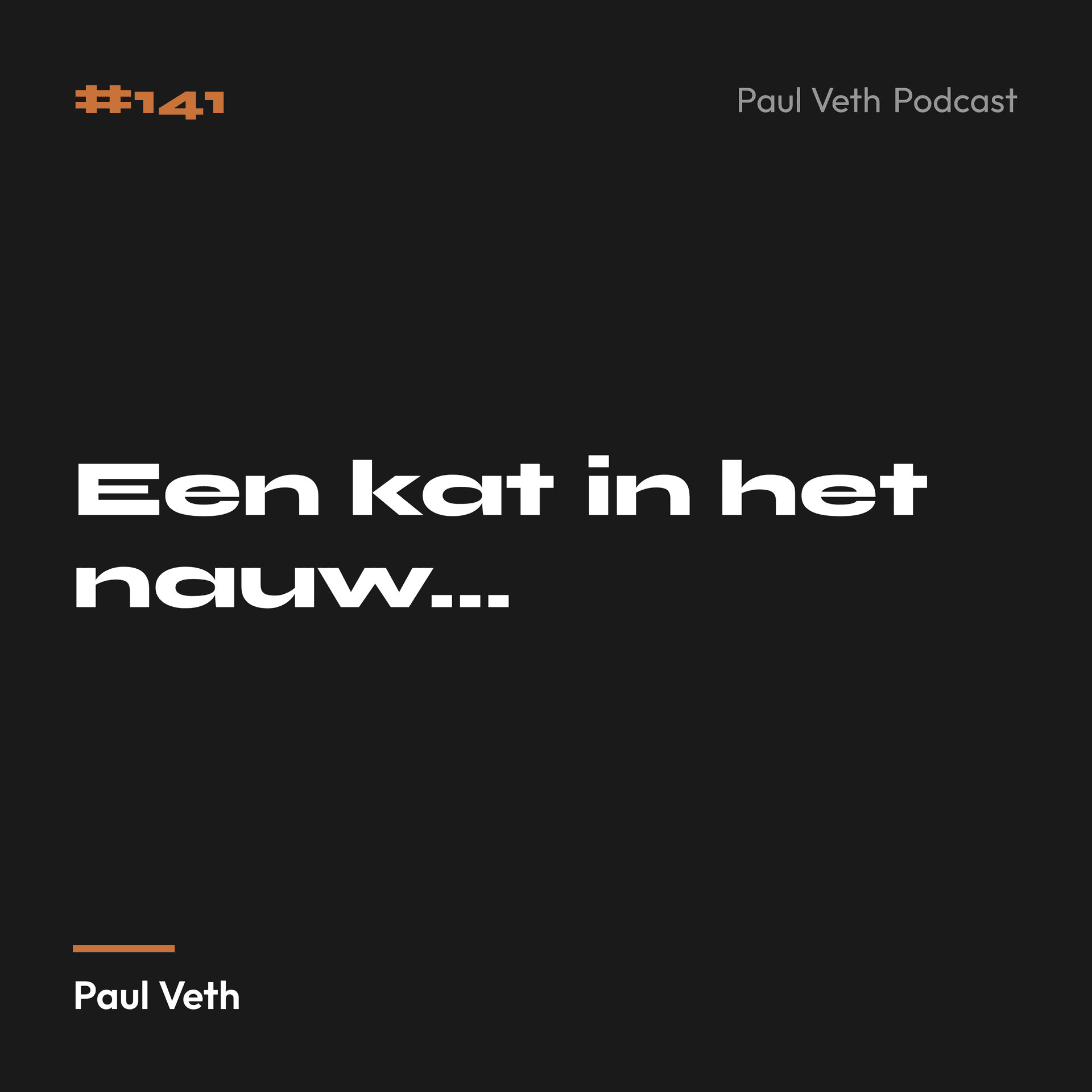Een kat in het nauw...