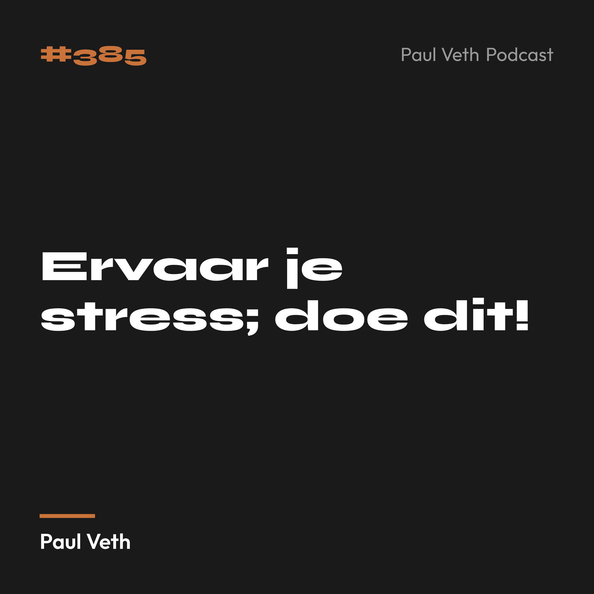 Ervaar je stress; doe dit!