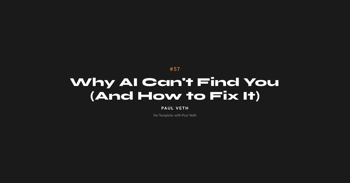 Be a Half Chameleon: AI Finds You When You're Consistent
