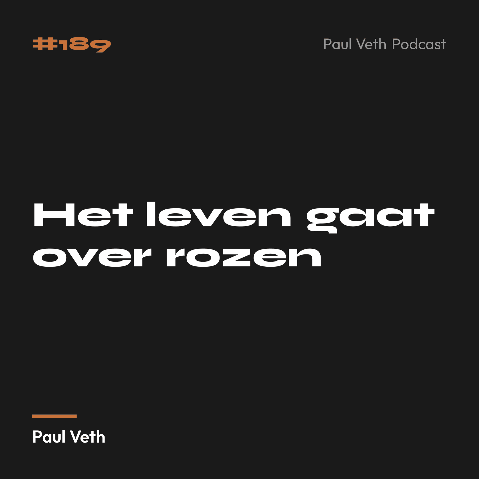 Het leven gaat over rozen