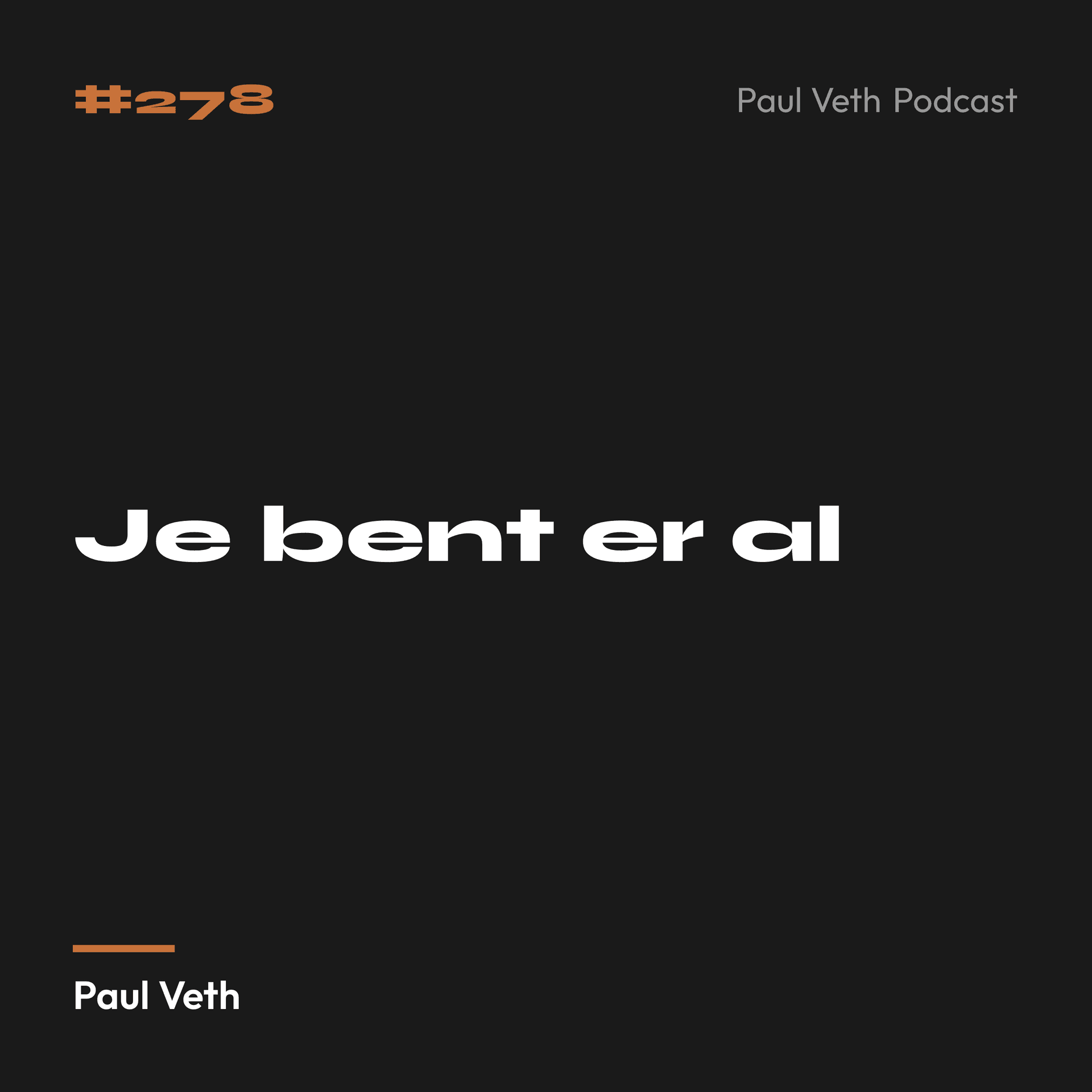 Je bent er al