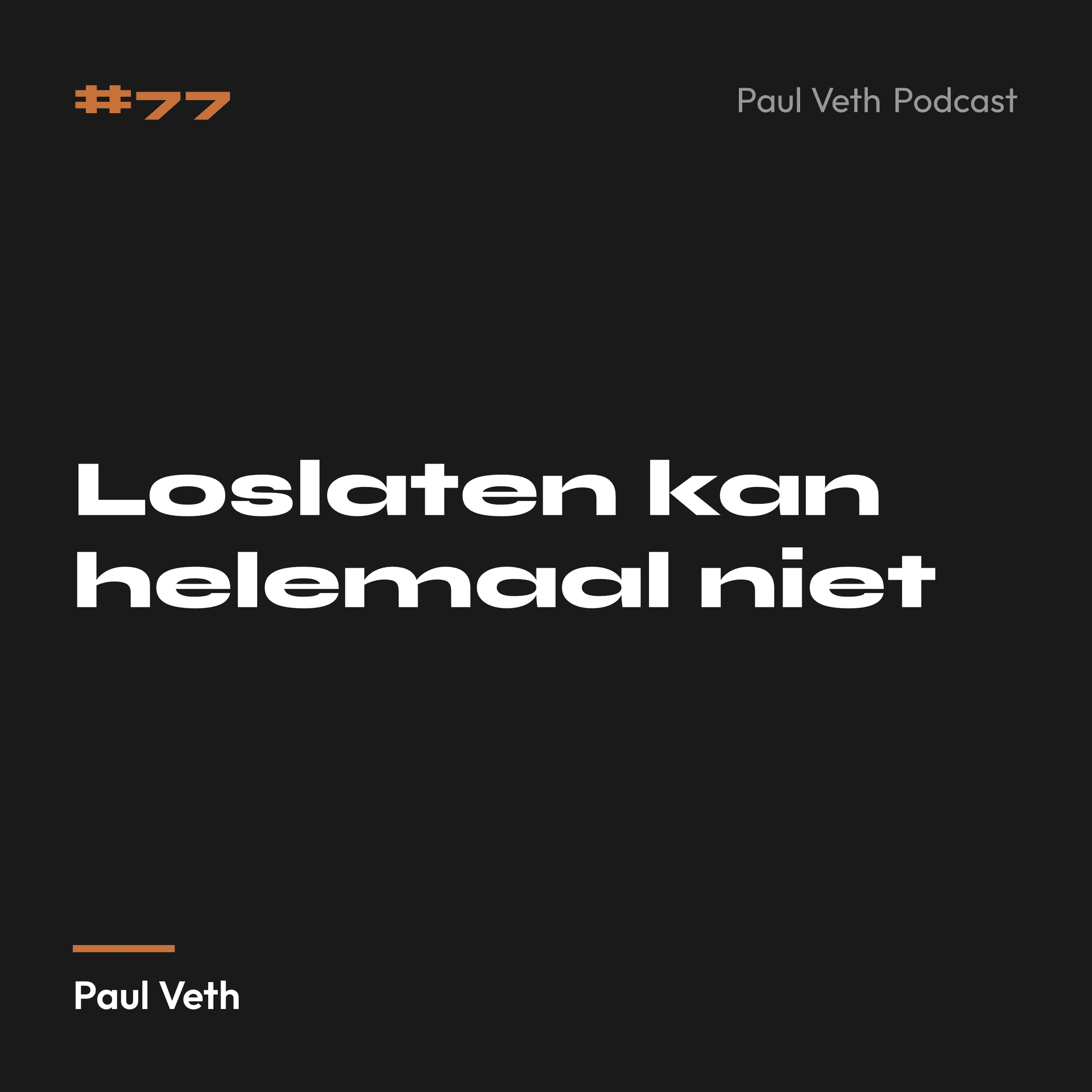 Loslaten kan helemaal niet