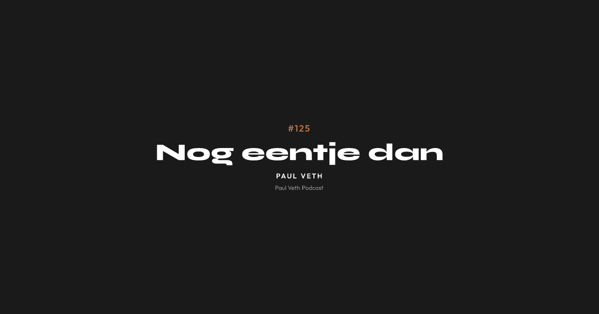 Nog eentje dan