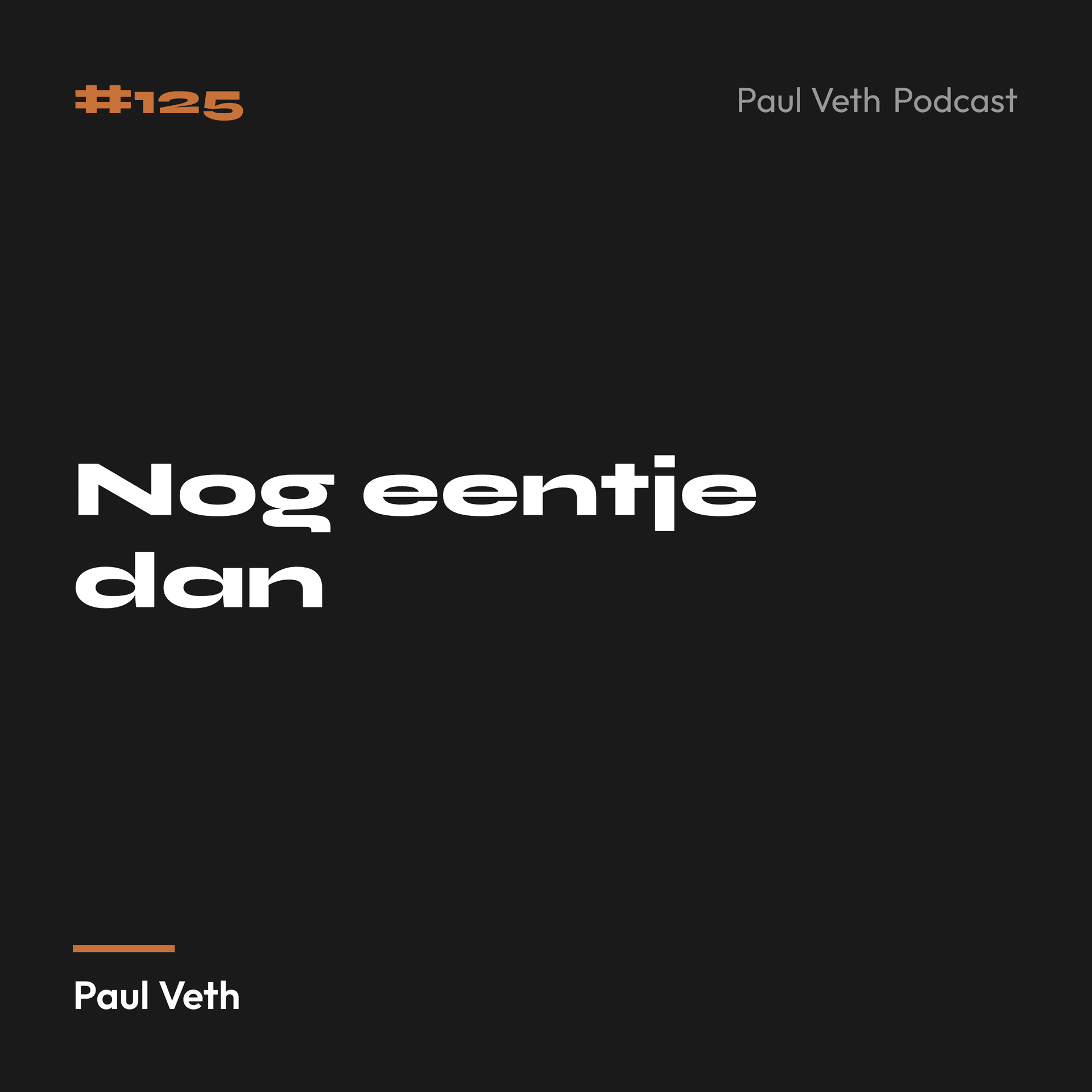 Nog eentje dan