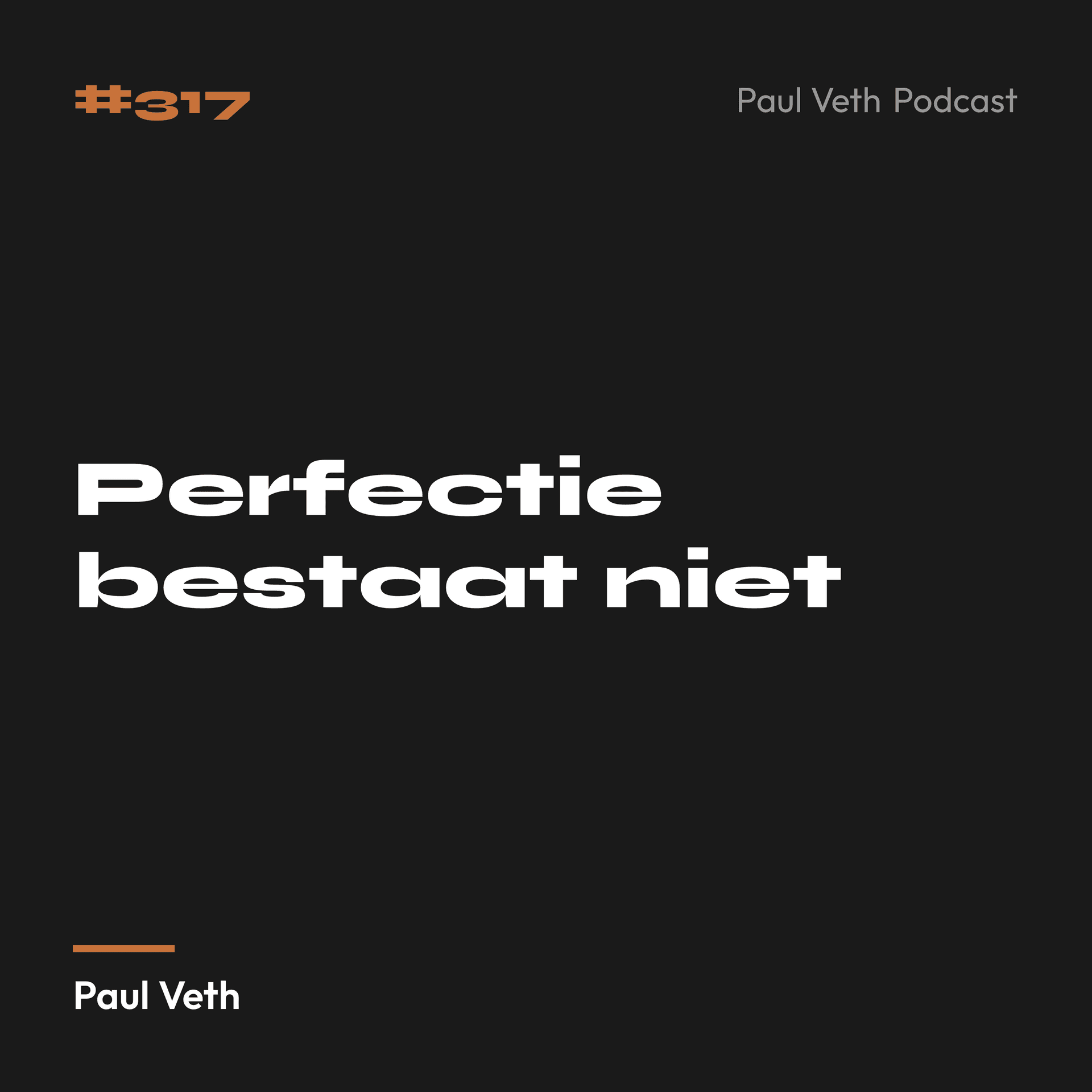 Perfectie bestaat niet