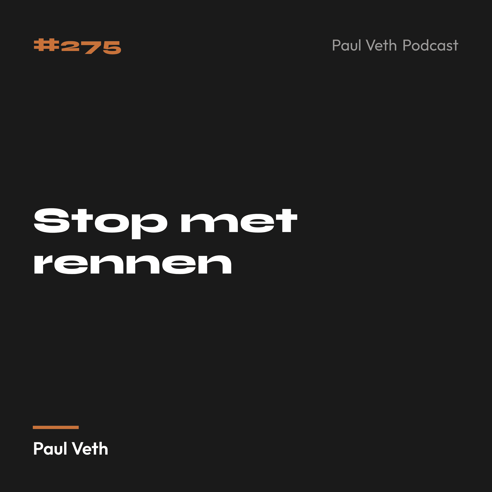 Stop met rennen