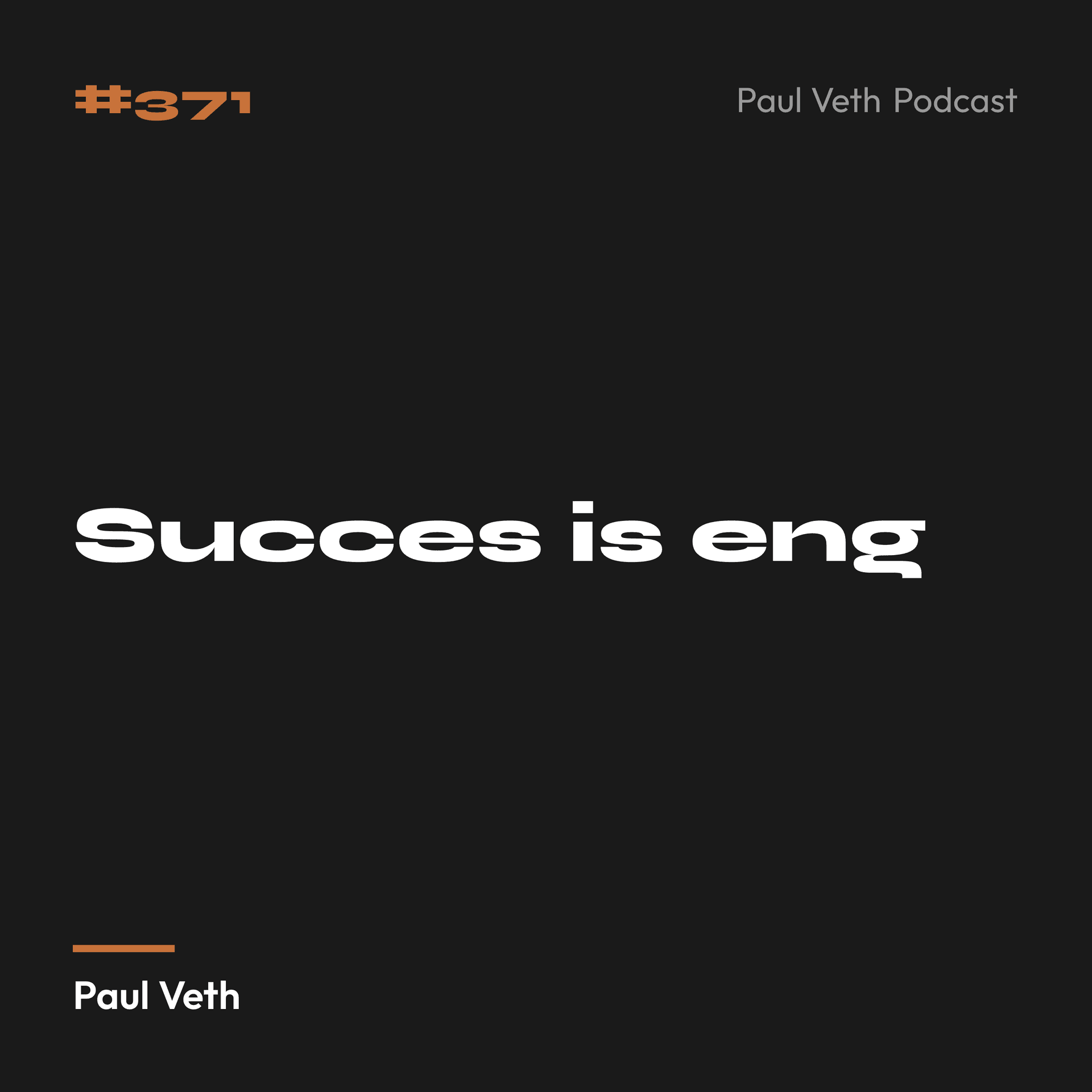 Succes is eng