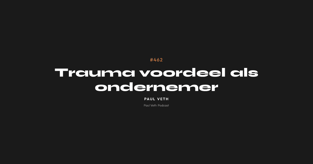 Trauma voordeel als ondernemer