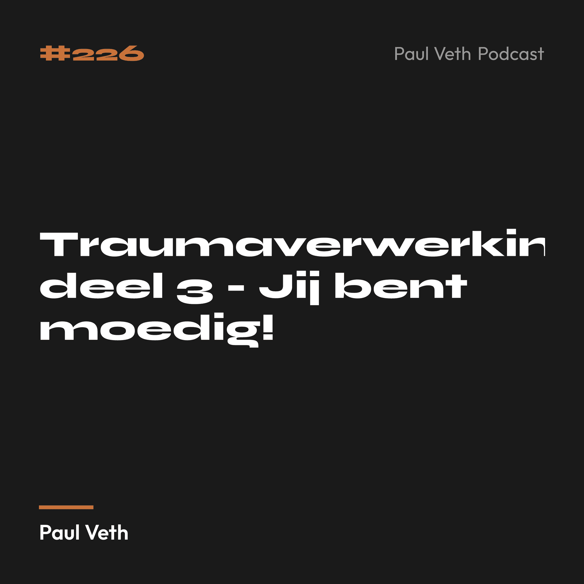 Traumaverwerking deel 3 - Jij bent moedig!