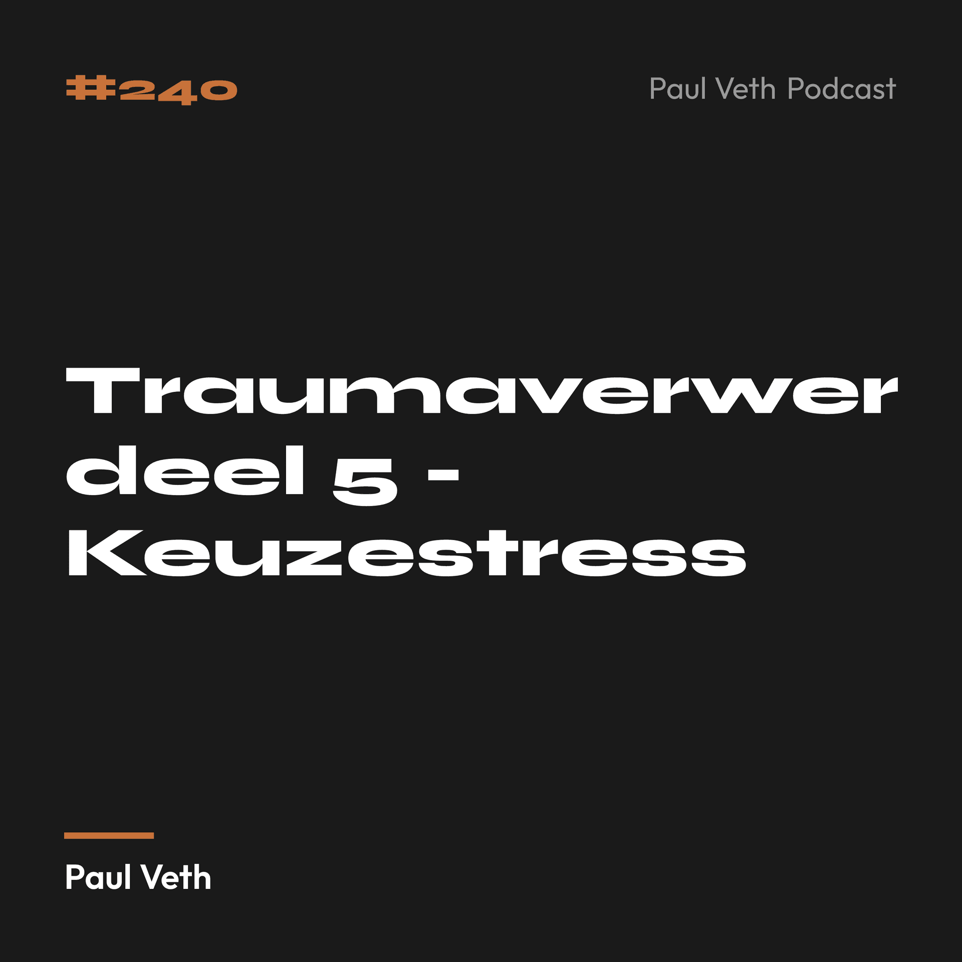 Traumaverwerking deel 5 - Keuzestress