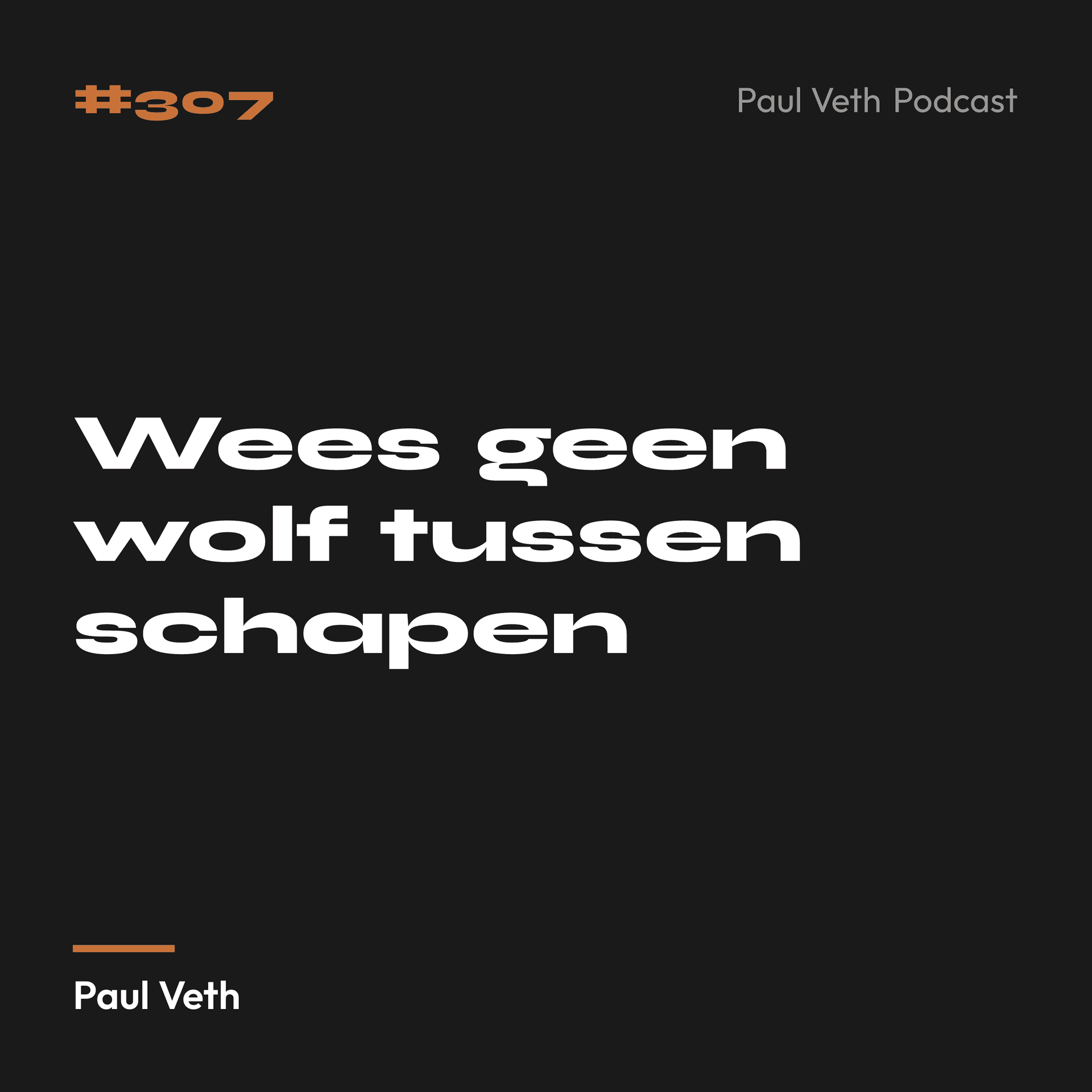 Wees geen wolf tussen schapen
