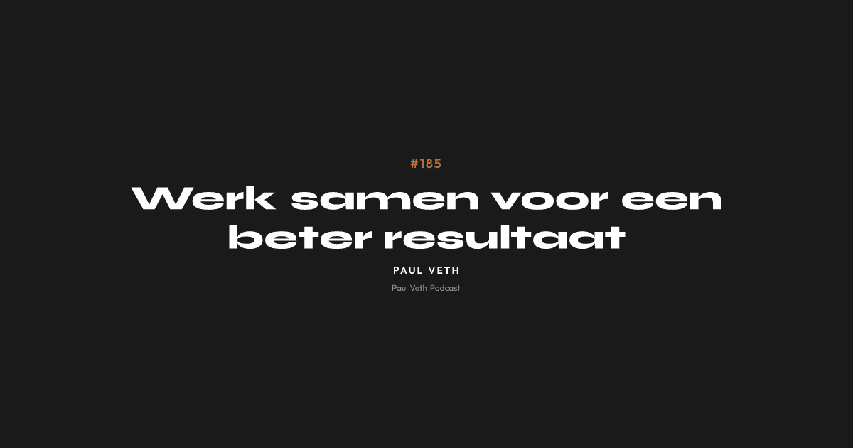Werk samen voor een beter resultaat